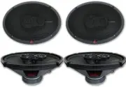 2 Pair Rockford Fosgate R169X3 6x9" 260-Watt 3 Way Car Speakers