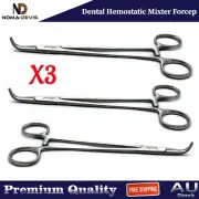Dental Hemostatic Mixter Forcep Cross Serrated Tip Locking Pliers 19cm BEADEN®