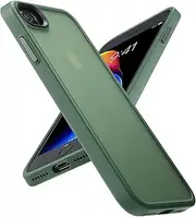 Yriklso Shockproof Case for iPhone SE 2022/2020 [Military Drop Certified] - Semi-Clear Hard Back Protective Slim Case - Frosted Green