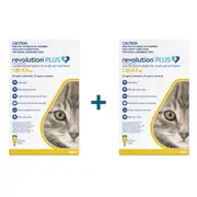 Revolution Plus Yellow Small Cats - 1.25-2.5kg (3 pack + 1 Free)