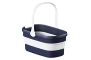 BOOMJOY 12L Collapsible Bucket Foldable Mop Bucket for Cleaning Water Bucket for Camping Window Washing Laundry Fishing Navy