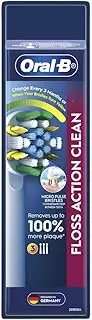Oral-B Floss Action Electric Toothbrush Replacement Brush Heads, 3 Pack
