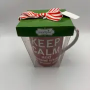 NIB Mud Pie Mudpie Teacher Christmas Mug Gift Red
