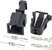 Xiaojiang Store 2 Pin Female and Male Auto ABS Wire Harness Connector p/Lug Socket with Terminal DJ7023-1.5-11/21(5 Sets)