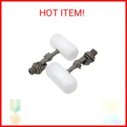 2 Pcs Float Valve 1/2 or 3/4 Water Float Valve with Adjustable Arm Automatic Fil