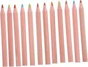 SECFOU 12pcs Boys and Girls Drawing Pencils Set Pre-sharpened Short Rainbow Pencils for Toddlers