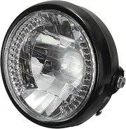 IsMwav 7 Inch Motorcycle Round Headlight Halogen H4 Light LampFor