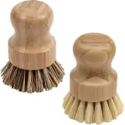 2 Pcs Dishwasher Brush Set Kitchen Brushes for Dishes Wok Cleaning