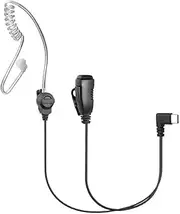 VOICEPING PTT Earpiece USB C - Earbuds with PTT Button and Mic (for Teams, Zello, and Other Walkie Talkie Apps on Android Smartphones), VPPTT1C