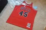 Michael Jordan Chicago Bulls 1994-95 HWC Throwback NBA Authentic Jersey 2XL 52