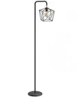 Floor Lamp, Black Floor Lamp with LED Edison Light, 2800K E26 Rustic Standing...