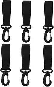 UTHCLO 6pcs Stroller Hooks Multipurpose Bag Clips for Diaper Bags More Easy Installation Durable Design Convenient Accessory for Moms The Go