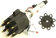 SBC/BBC Black TSP Pro Billet Ready To Run Distributor Vacuum/Mechanical Advance