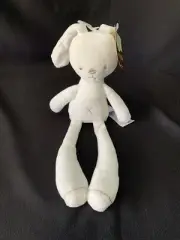 Adventure Baby HTF NWT Lovey Security Plush Bunny Rabbit White x Stuffed Animal