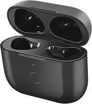 KESHiDUN for Airpods Charging Case Compatible for Airpods 3Gen,Wireless Charging Replacement Case for Airpods 3 Charger Case with Bluetooth Pairing Sync Button,No Earbuds (Black for airpods 3)