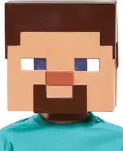 Minecraft Steve Half Mask Child