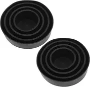 2PCS Car LED Headlight Dust Covers 45-90mm Rubber Seal Waterproof Dustproof Headlamp Cap Car Headlight Housing Shell Cap Black