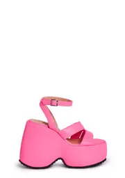 [Lemon Drop by Privileged] Valentin Platform Wedges - Pink