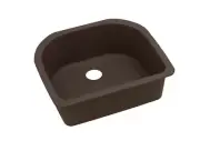 Elkay Quartz ELXSU2522CN0 Luxe Single Bowl Undermount Sink in Chestnut