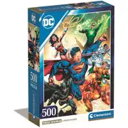 500pc Clementoni HQC DC Comics Compact Box #1 Jigsaw Puzzle Game 49x36cm