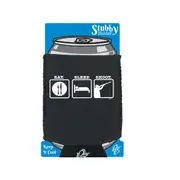 Eat Sleep Shoot - Funny Novelty Stubby Holder With Base