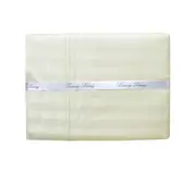 1000TC Luxury Living Ivory Self-striped Cotton Rich Sheet Set (Queen, King)