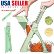5 in 1 Vegetable Chopper Safe Mandoline Slicer Adjustable Food Potato Cutter New