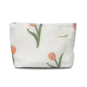 Floral Makeup Bag Travel Cosmetic Organizer for Women and Girls-Tulip