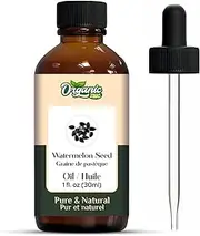 Organic Zing Watermelon Seed (Citrullus lanatus) Oil | Pure & Natural Carrier Oil for Skincare, Haircare & Massage- 30ml/1.01fl oz