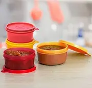 [Tupperware] Spill Proof Tropical bowls 200ml set of 4 pc - Multicolor