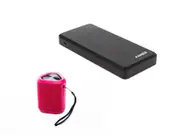 Kings 20,000 mAH Lithium Portable Power Bank + Pink bluetooth speaker