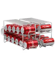 Sorbus Set of 2 Can Dispenser Racks White