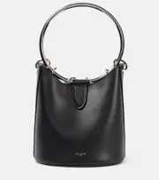 [Alaia] Alaïa Ring Medium leather bucket bag One Size black