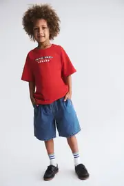 [Cotton On Kids] Cotton On Kids - Pokémon Drop Shoulder Short Sleeve Tee - Lcn pok varsity red/pokemon 8 LCN POK VARSITY RED/POKEMON