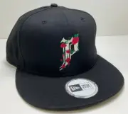 Vintage P Rose New Era Embroidered Black Flat Bill Snapback Hat Brand New Cap
