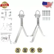 Galvanized Iron 12 Inch Antenna Mounting Bracket - Easy Outdoor Installation