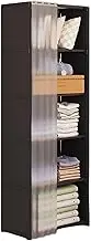 Closet Wardrobe, Portable Wardrobe, Heavy Duty Clothes Rack Storage Shelves, Garment Organiser Rack, Clothes Rack Storage, Non-Woven Fabric Cover Multi Use Stylish Wardrobe For Home Bedroom Livingroom