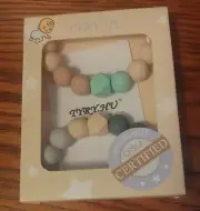 Pacifier Clip, TYRY.HU Silicone Teething Beads Binky Holder Soothie Teether NIB