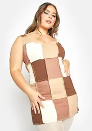 [Current Mood] Plus Rebel In Me Patchwork Dress