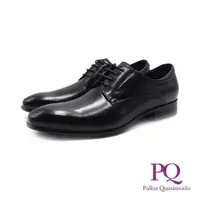 在飛比找momo購物網優惠-【PQ】男 小尖頭商務款綁帶紳士皮鞋 男鞋(黑色)