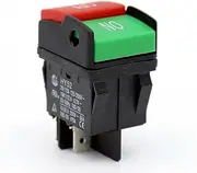 HY52 125/250V 20/12A 4 Pins Industrial Electric Push Button Switches Power On Off Pushbutton Switch for Mechanical Appliance Electrical Machine Room