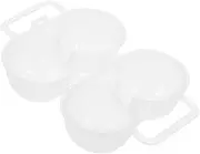 MUCKLILY Egg Carton Household Air Fryer Camping Teapot Kitchenware Handles Camping Eggs Tray Liner Storage Spoon Rack Travel Eggs Egg Tray Eggs Handheld Eggs Egg Molds Plastic Transparent