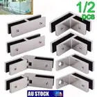 Stainless Glass Clamp Joiner Bracket Balustrade Pool Fence Panels Clamps Fitting