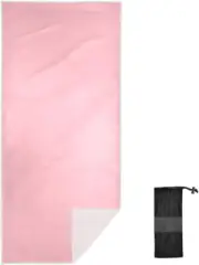 Light Pink Towel Beach Multi Purpose Sand Free Mens Beach Towel, 30 * 60 Inches