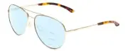 Smith Optics Layback Unisex Aviator Multi-Focus Blue Light Glasses in Gold 60 mm