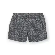 Old Navy Gender-Neutral Hybrid Swim Shorts L(10-12) Plus For Kids Gray Leopard