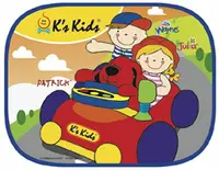在飛比找樂天市場購物網優惠-K's Kids可愛汽車側窗遮陽板