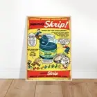 Sheaffer's Skrip Vintage Advertisement Framed Poster - Retro Writing Fluid Art