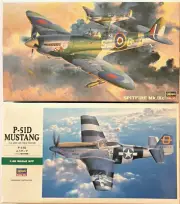 RAF Spitfire Mk.IKc & P-51D Mustang 'Jumpin Jacques' - Larger 1/48 Scale Models