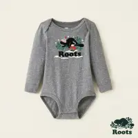 在飛比找momo購物網優惠-【Roots】Roots 嬰兒-冬日海狸系列 有機棉包屁衣(